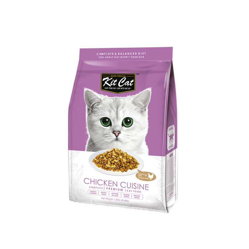 KitCat Premium Cat Food Chicken Cuisine 1.2kg