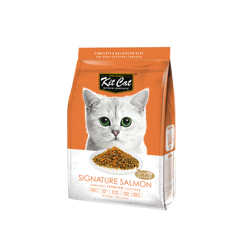 KitCat Premium Cat Food Signature Salmon 1.2kg