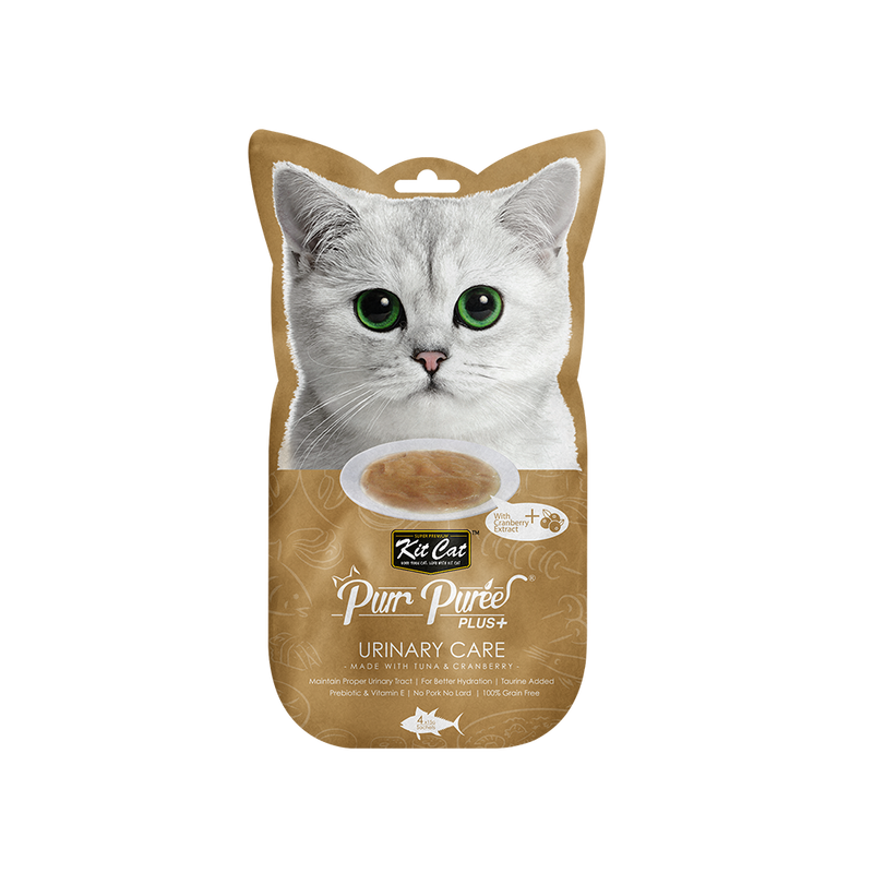 KitCat Purr Puree Plus Urinary Care Tuna & Cranberry 60g (4 x 15g)