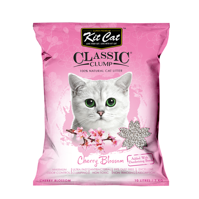 Kitcat Cat Classic Clump Litter Cherry Blossom Sakura 7kg