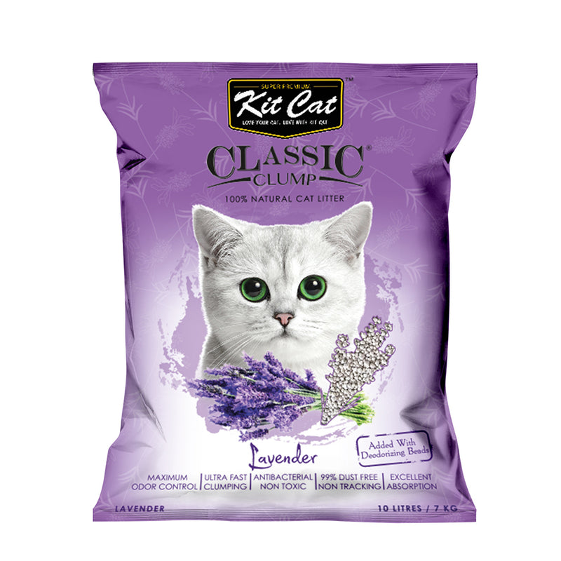 KitCat Cat Classic Clump Litter Lavender 7kg