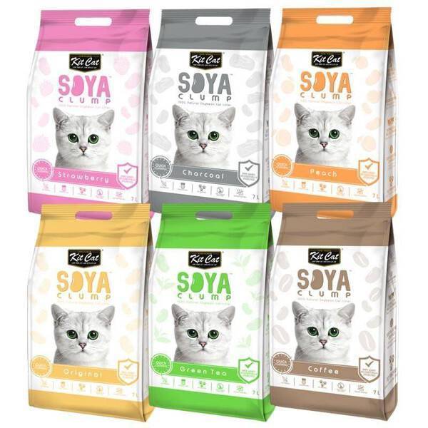 *DONATION TO MUTTS RESCUE* Kitcat Cat Soybean Litter Soya Clump 7L (Assorted)