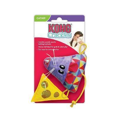 Kong Cat Crackles & Cheez Mouse 2-pk (CRCL43)