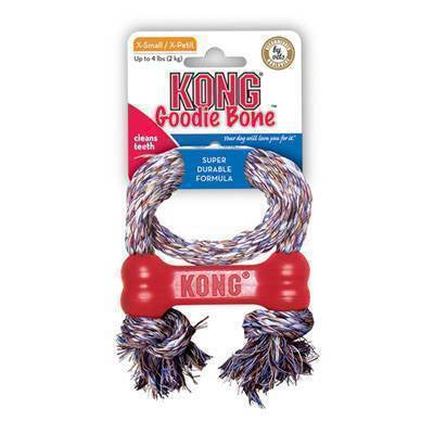 Kong Dog Goodie Bone with Rope - Extra Small (KB51)