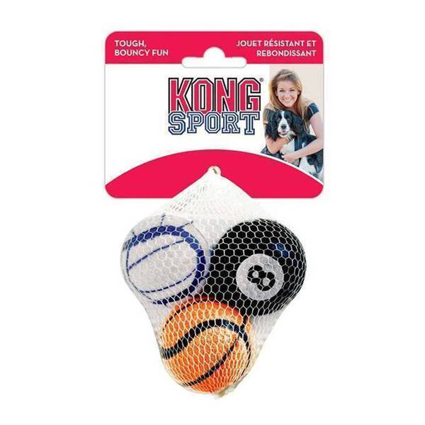Kong Dog Sport Balls Assorted XS 3pcs (ABS5)
