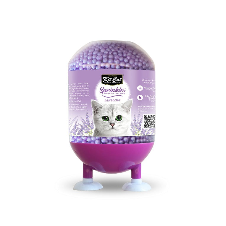 KitCat Cat Sprinkles Deodorising Litter Beads Lavender 240g