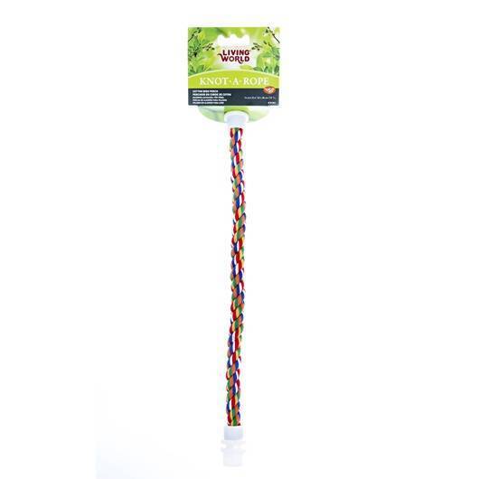 Living World Knot-A-Rope Multi-Coloured Cotton Perch 16mm x 38cm L - 81361