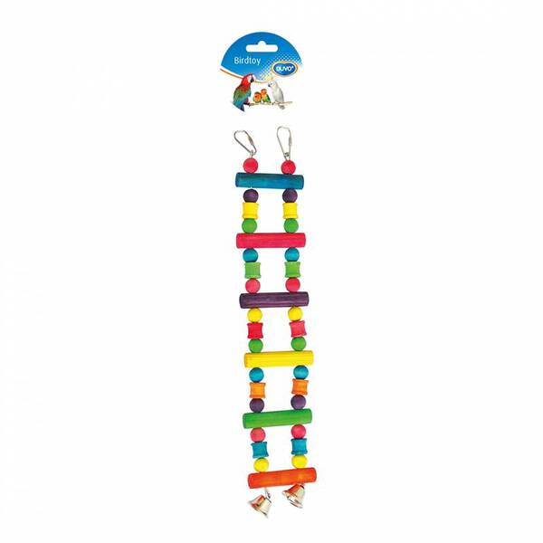 Duvo Birdtoy Wooden Ladder with Bell 35cm