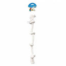 Duvo Birdtoy White Rope 4 Knots 50cm