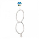 Duvo Birdtoy Parrot Toy 2 White Rings 50cm
