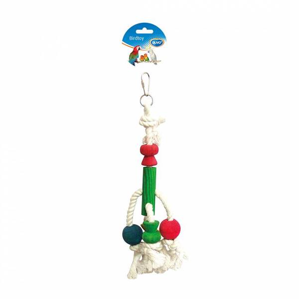 Duvo Birdtoy Rope with Colorful Cubes 33cm