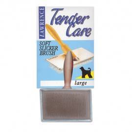 Lawrence Tender Care Soft Slicker Brush For Dogs - Large