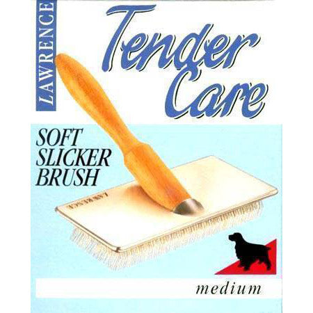 Lawrence Tender Care Soft Slicker Brush for Dogs M