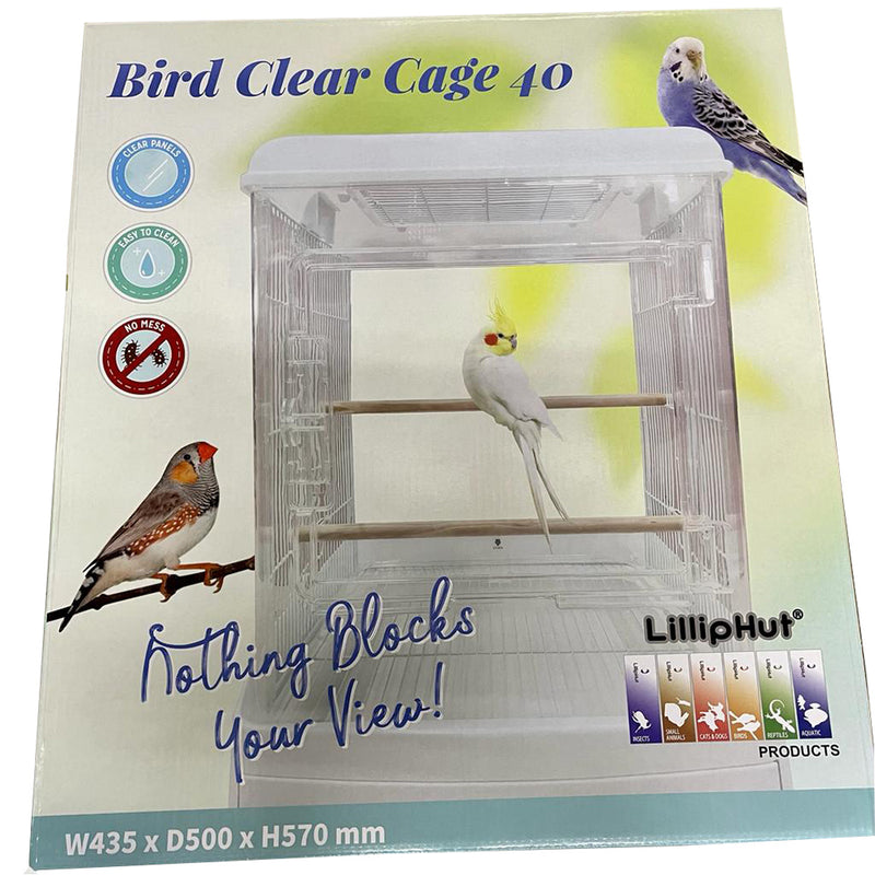 Lilliphut Bird Clear Cage 40 (W 435mm x D 500mm x H 570mm)
