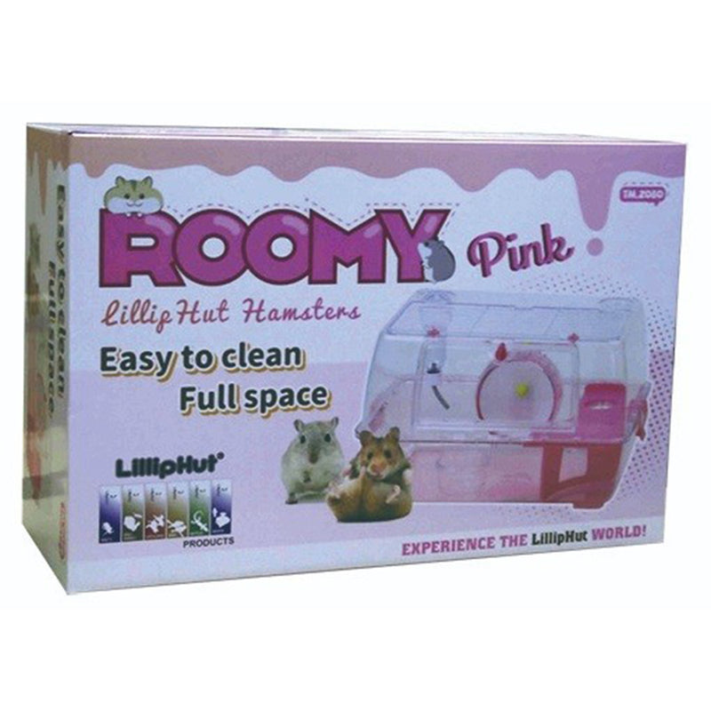 Lilliphut Roomy Hamster Cage Pink