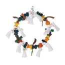 Living World Large Wood Rope Leather Ring (81178)