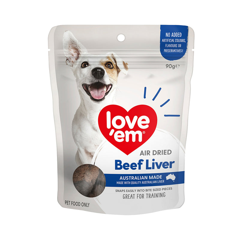 Love'em Dog Air Dried Beef Liver 90g