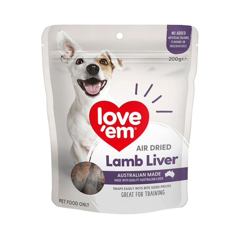Love'em Dog Air Dried Lamb Liver 200g