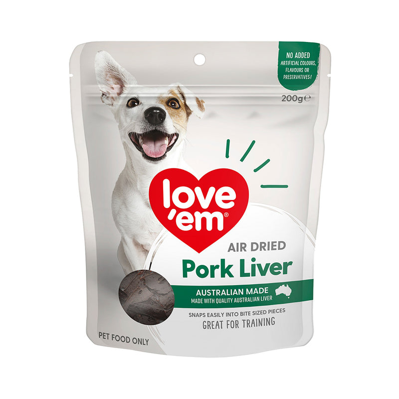 Love'em Dog Air Dried Pork Liver 200g