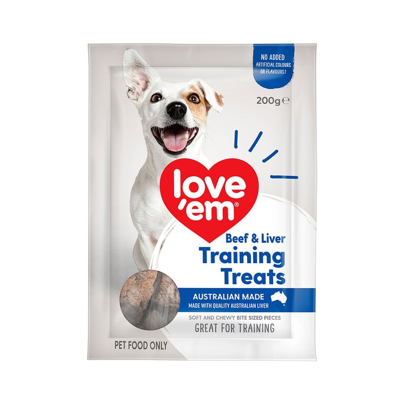 Love'em Dog Beef & Liver Training Treats 200g