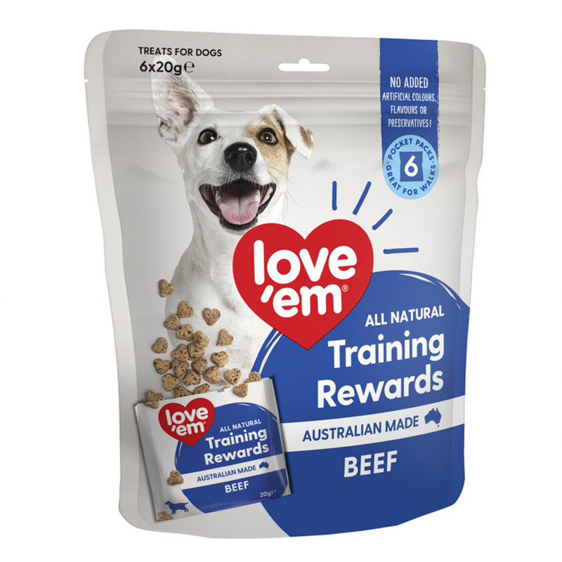 Love'em Dog Rewards Beef 120g (20g x 6)
