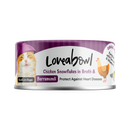 Loveabowl Cat Wet Food Chicken Snowflakes & Barramundi in Broth 70g