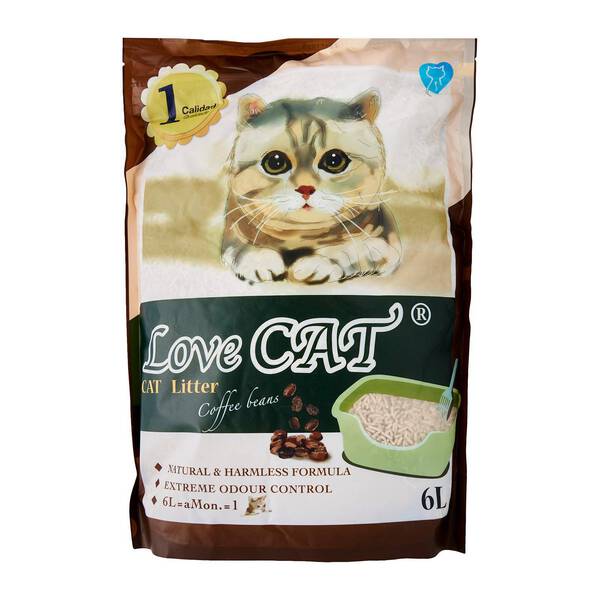 Lovecat Korean Tofu Cat Litter - Coffee 6L