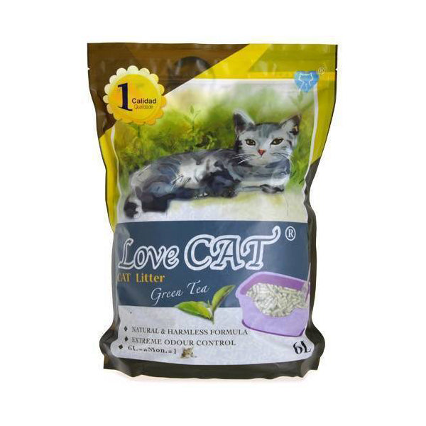 Lovecat Korean Tofu Cat Litter - Green Tea 6L