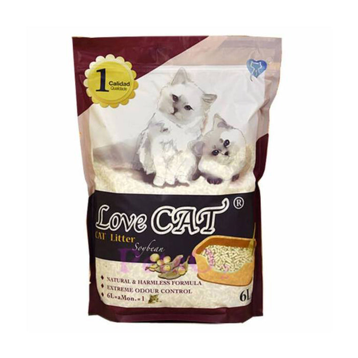 Lovecat Korean Tofu Cat Litter - Soybean 6L
