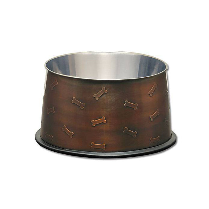 Loving Pet - Artistic Antique Copper No-Tip Bowl 24oz