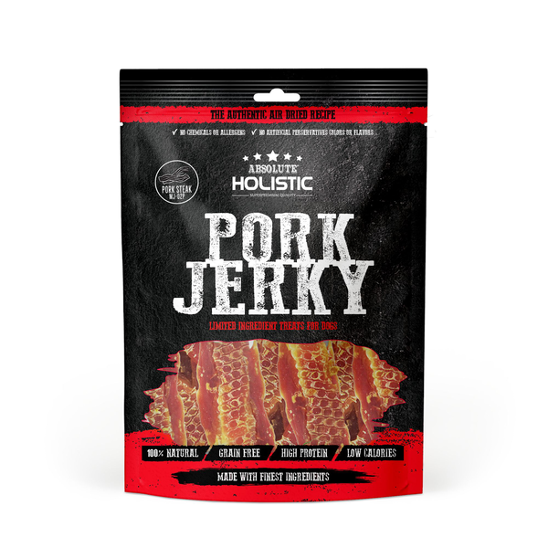 Absolute Holistic Grain-Free Jerky Pork Steak 100g