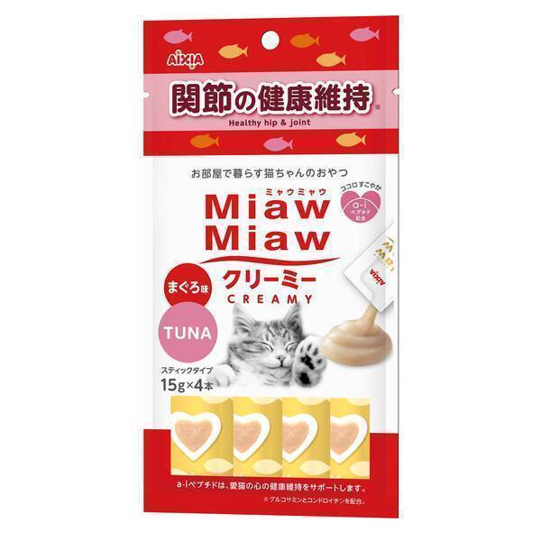 Aixia Miaw Miaw Creamy Tuna - Healthy Hip & Joint 15g x 4 (MMCM13)