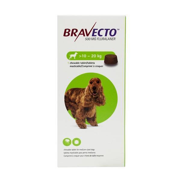 Bravecto Dog Tablet Medium (10-20kg)