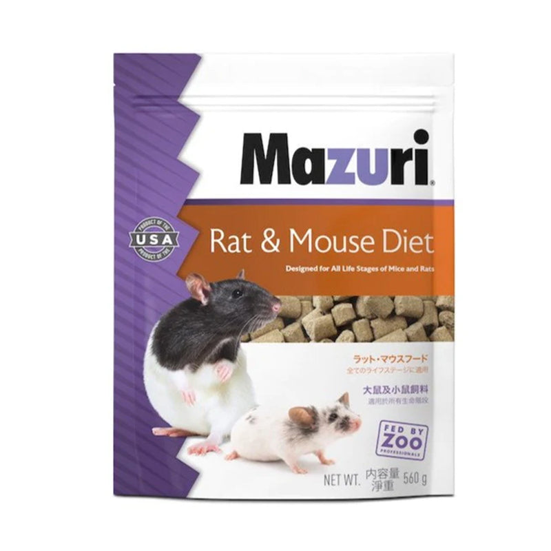 Mazuri Rat & Mouse Diet 560g (EXPIRY 22 APRIL 2024)