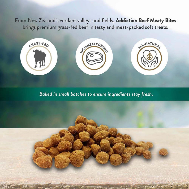 Addiction Dog Beef Meaty Bites 113g