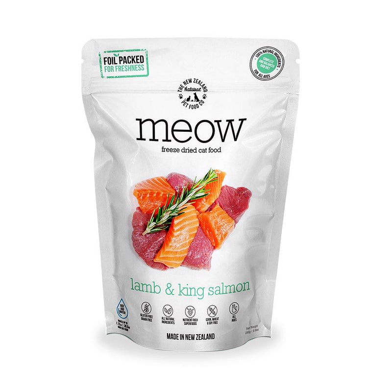 Meow Freeze-Dried Cat Food Lamb & King Salmon 280g