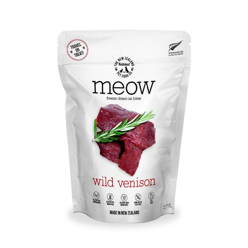 Meow Freeze-Dried Cat Food Wild Venison 280g