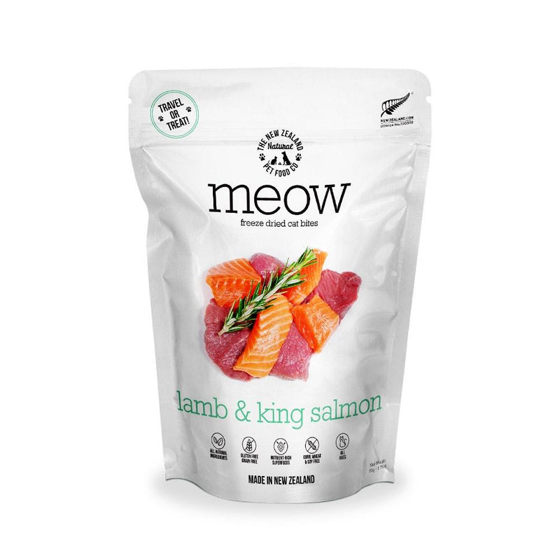 Meow Freeze-Dried Cat Treats Lamb & King Salmon 50g