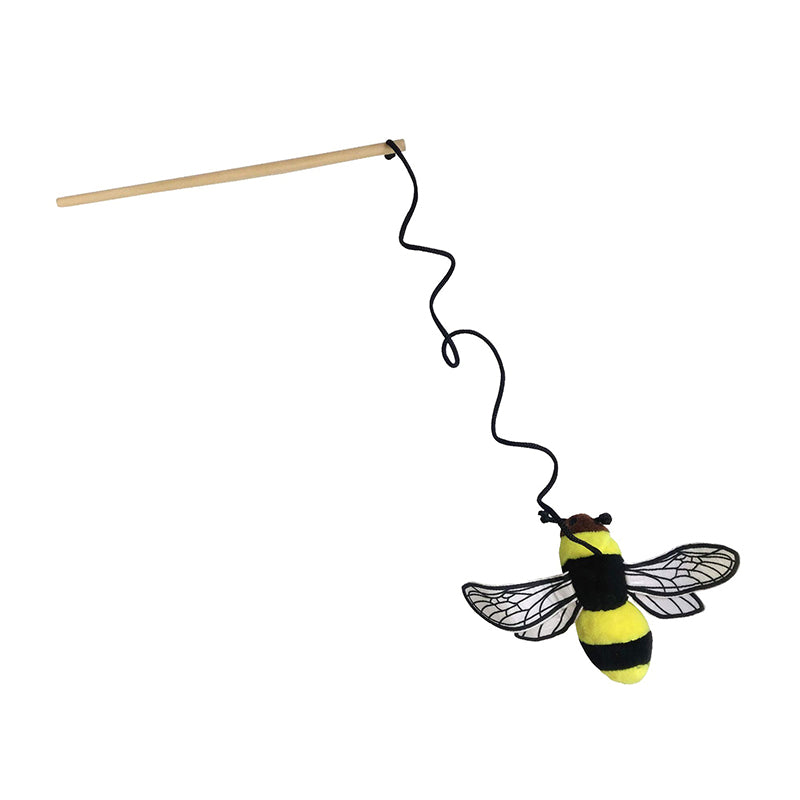 Meowijuana Cat Toy Get Buzzed Refillable Bee with Wand