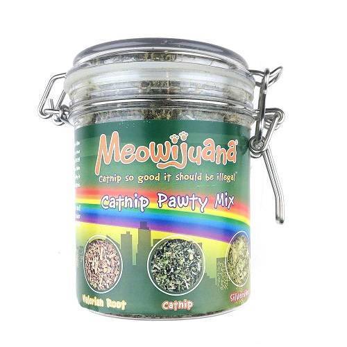 Meowijuana Catnip Jar of Pawty Mix 60g