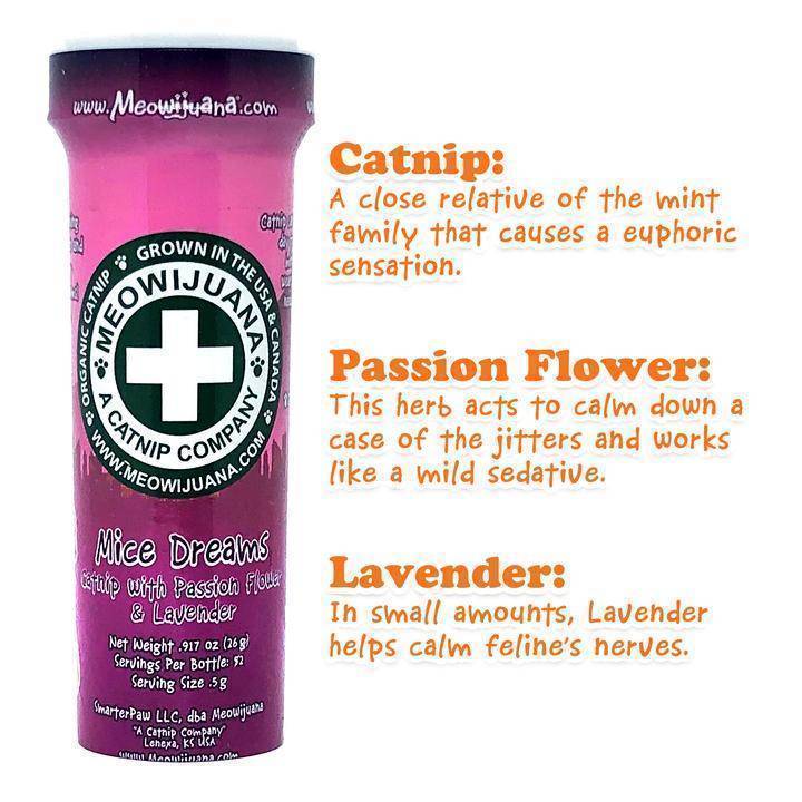 Meowijuana Mice Dreams - Catnip with Passion Flower & Lavender 26g