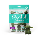 Altimate Pet Dog Dental Chews Infused with Mint & Chlorophyll - Mint Crocodile 6pcs