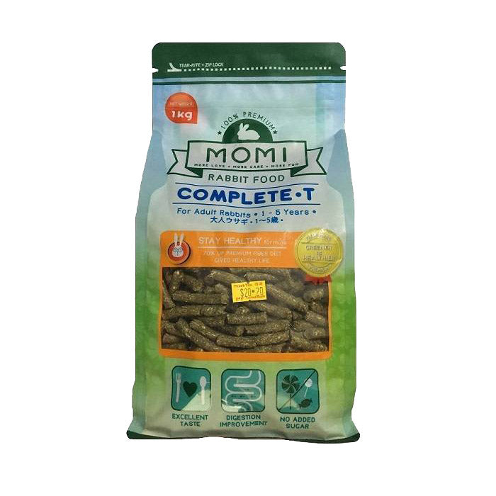 Momi Complete-T Adult Rabbit Pellets Timothy Based 1kg