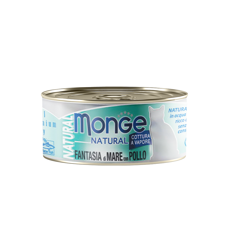 Monge Cat Natural Seafood Mixed with Chicken 80g