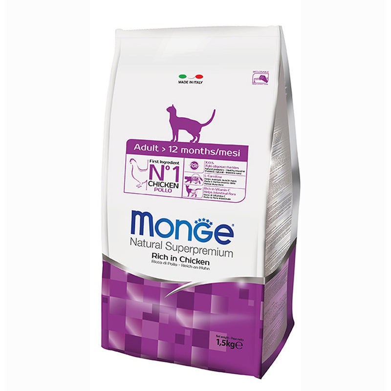 Monge Cat Natural Superpremium Adult Rich in Chicken 1.5kg