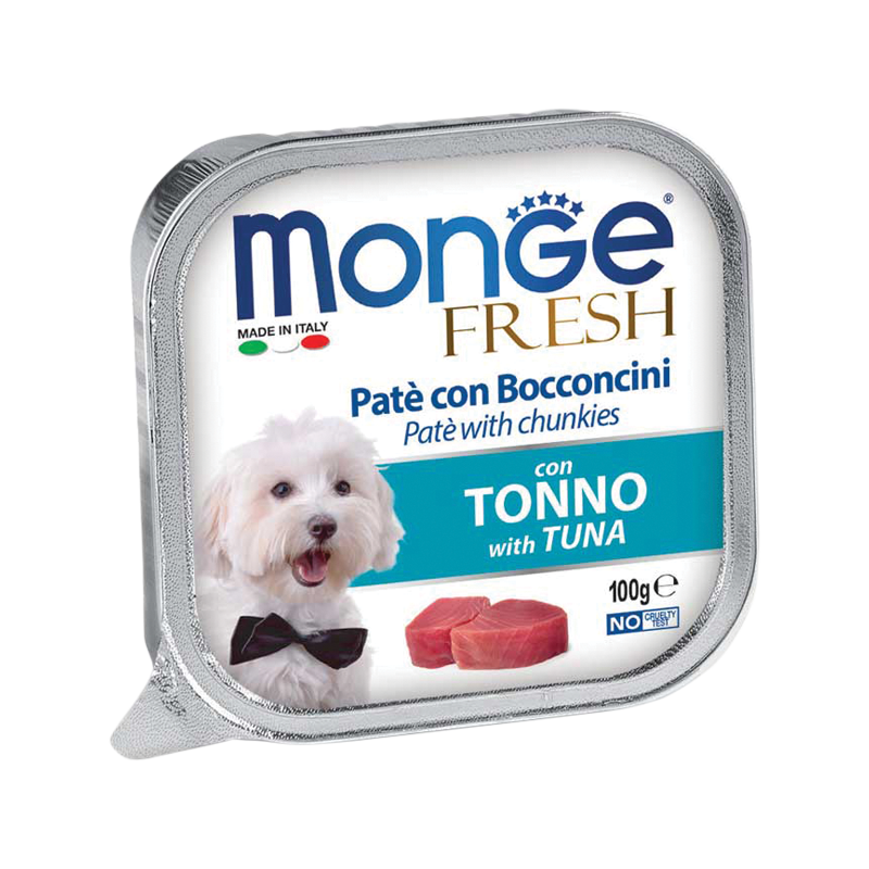 Monge Dog Fresh Tuna Pate with Chunkies 100g