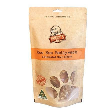 Bugsy's Dog Dehydrated Moo Moo Paddywack Beef Tendon 100g