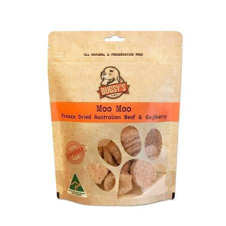 Bugsy's Dog Freeze-Dried Moo Moo Australian Beef & Goji Berry 70g