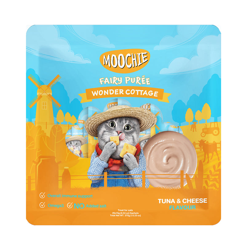 Moochie Cat Fairy Puree Tuna & Cheese 375g