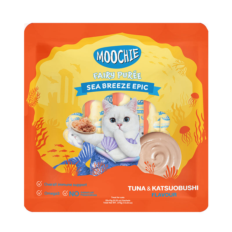Moochie Cat Fairy Puree Tuna & Katsuobushi 375g